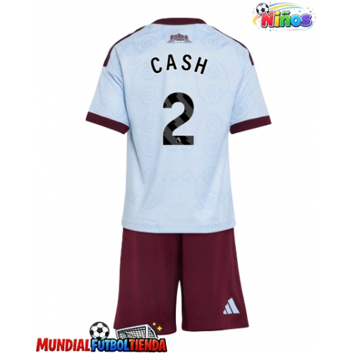 Camiseta Aston Villa Matty Cash #2 Tercera Equipación Replica 2026-27 para niños mangas cortas (+ Pantalones cortos)
